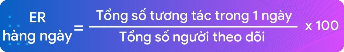 công thức tính err